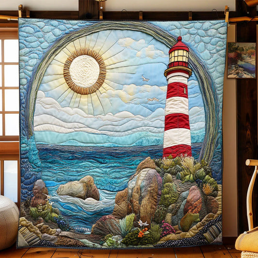 Lighthouse Charm Quilt Blanket