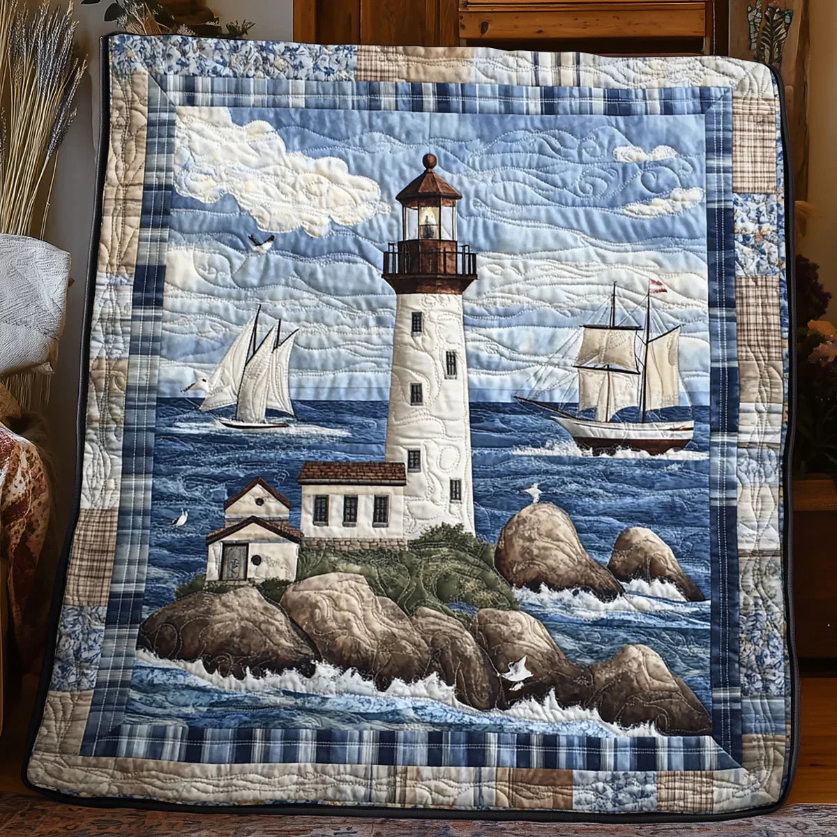 Lighthouse Everyday Quilt Blanket