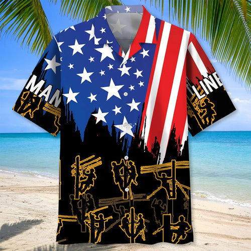 Lineman Proud Hawaiian Shirt