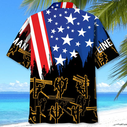 Lineman Proud Hawaiian Shirt