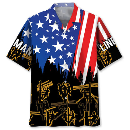 Lineman Proud Hawaiian Shirt