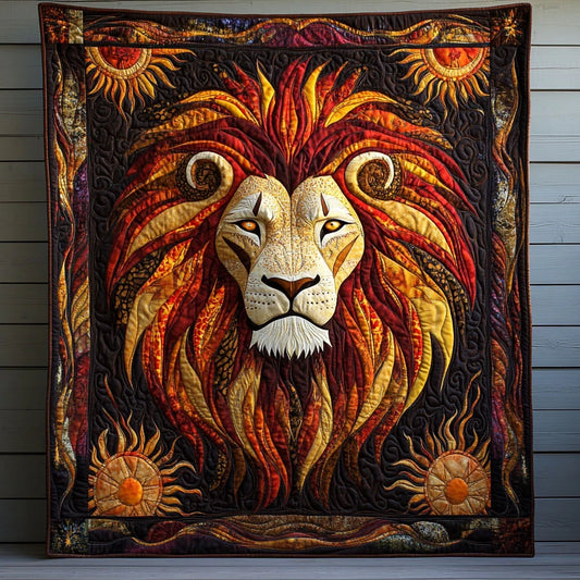Lion Majesty Quilt Blanket