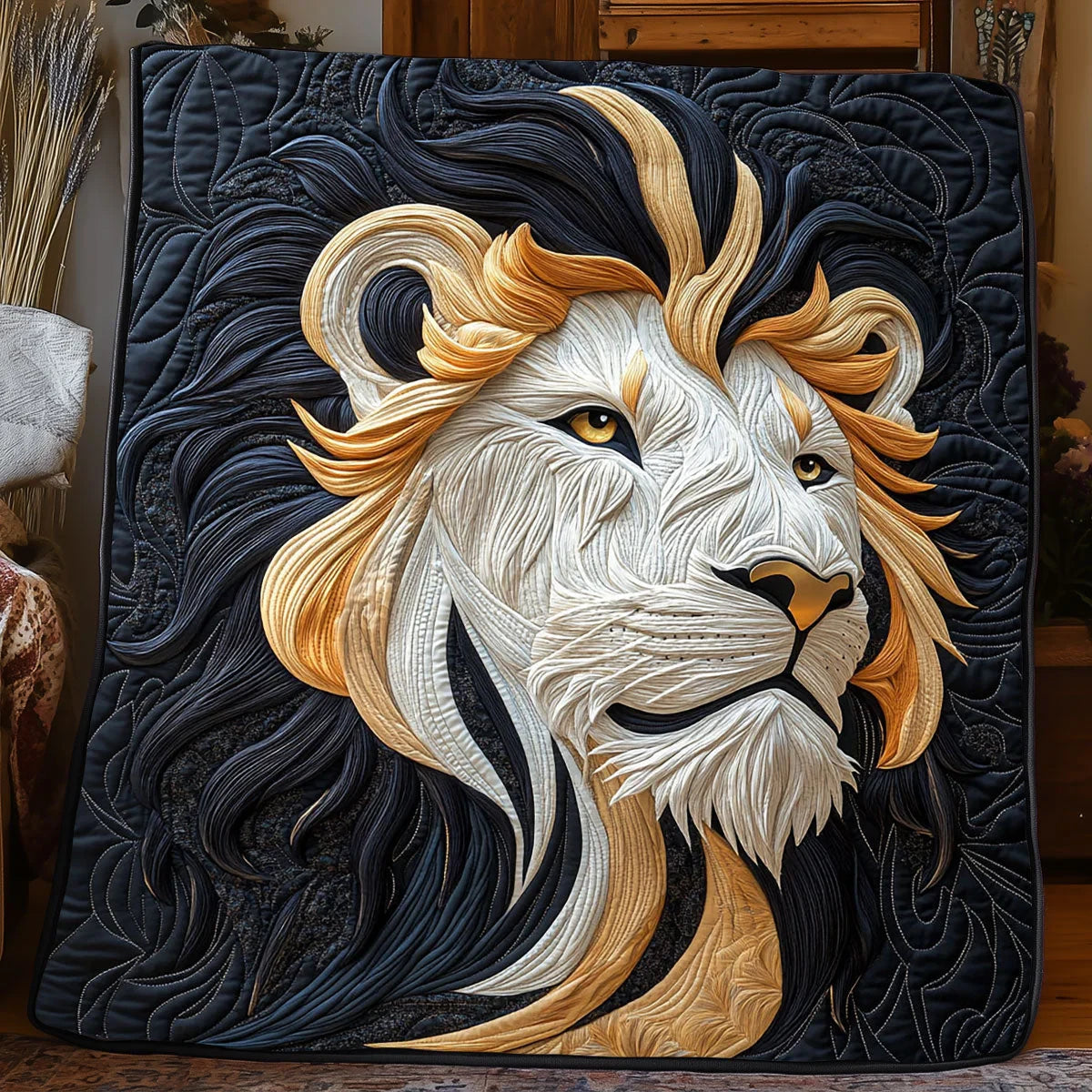 Lion Of Legacy Quilt Blanket