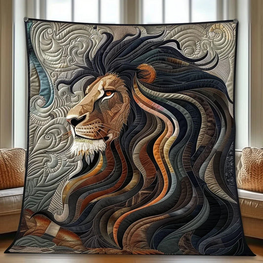 Lion Sovereign Quilt Blanket