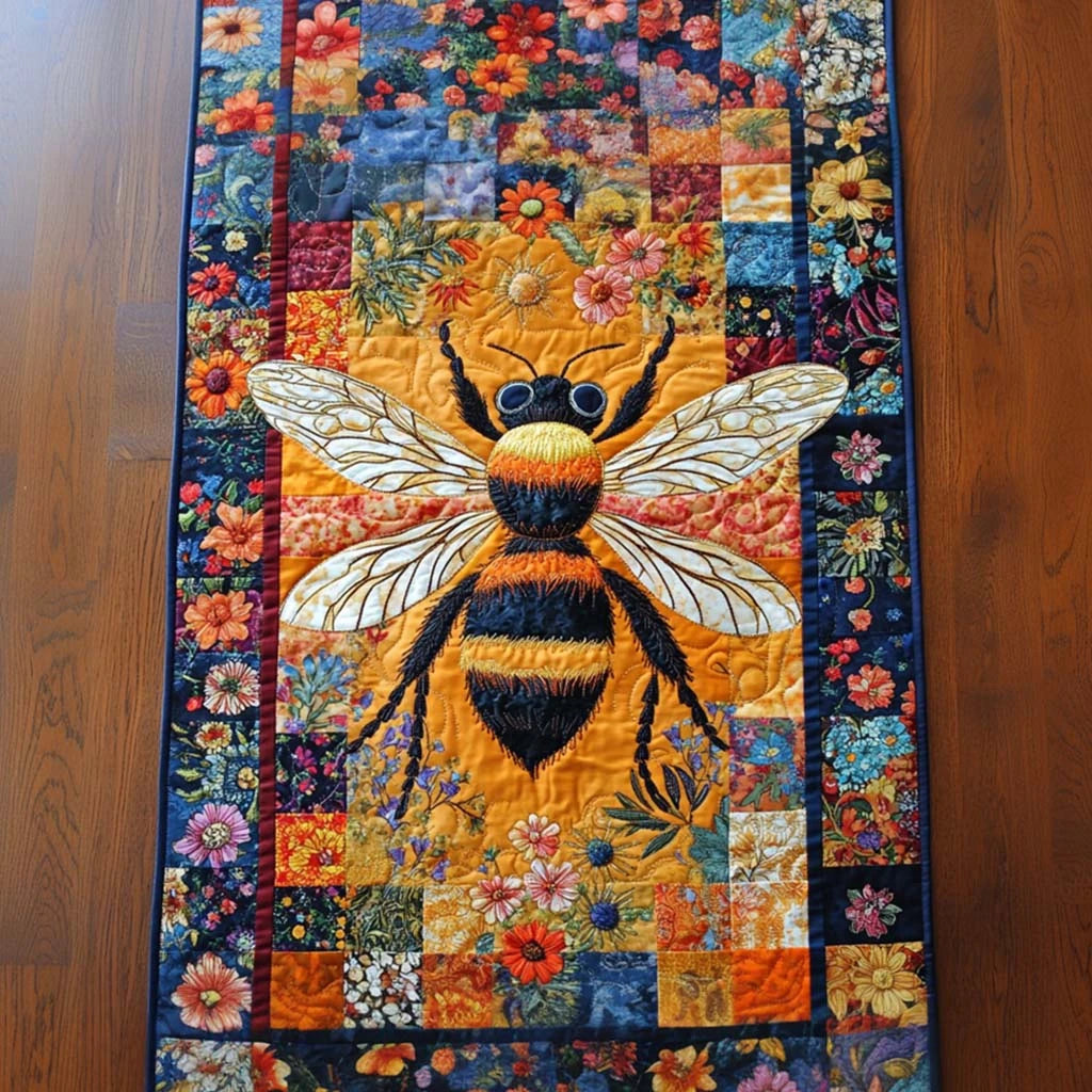 Little Bee Quilted Table Runner