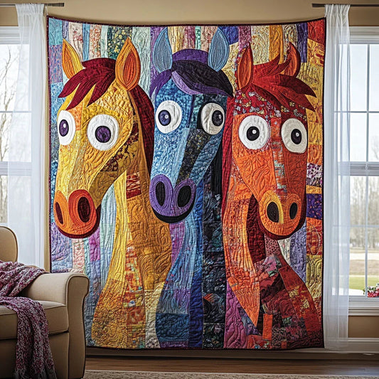 Little Pony Quilt Blanket - Quilted Blanket by OtterMia