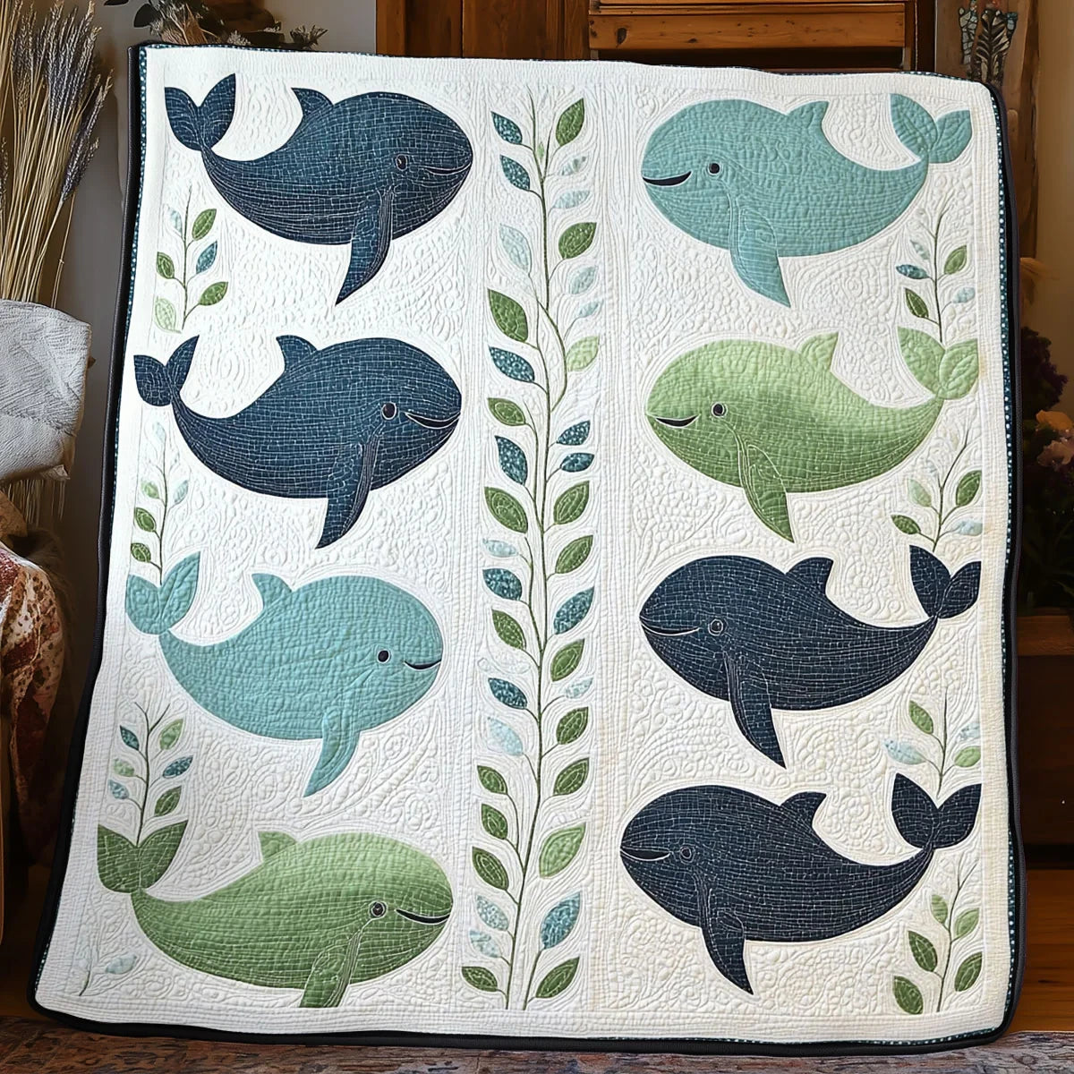 Little Whale Quilt Blanket