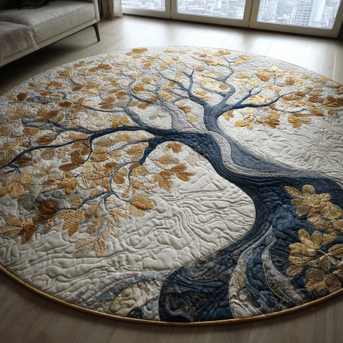 Living Roots Quilted Round Mat