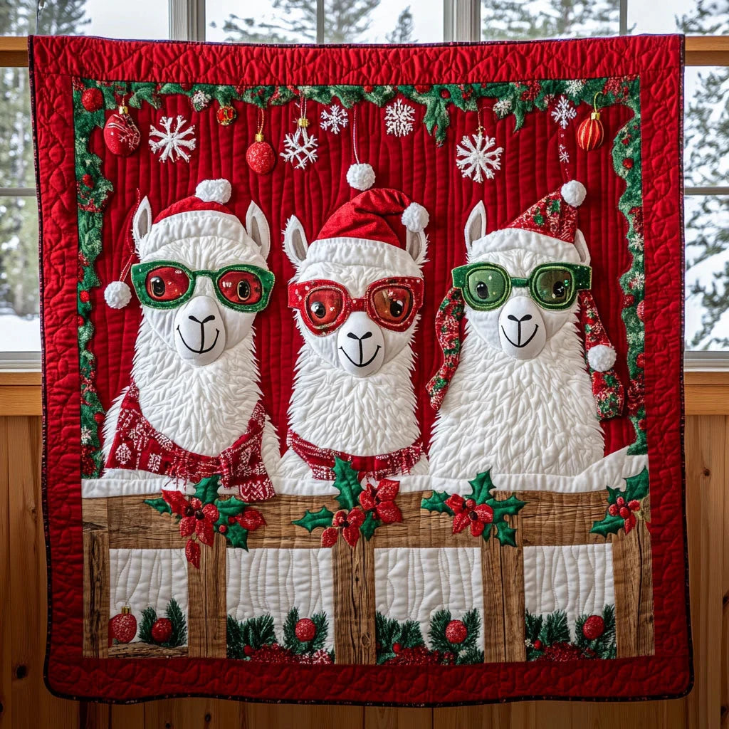 Llama Dream Quilt Blanket