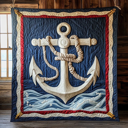 Lone Anchor Quilt Blanket