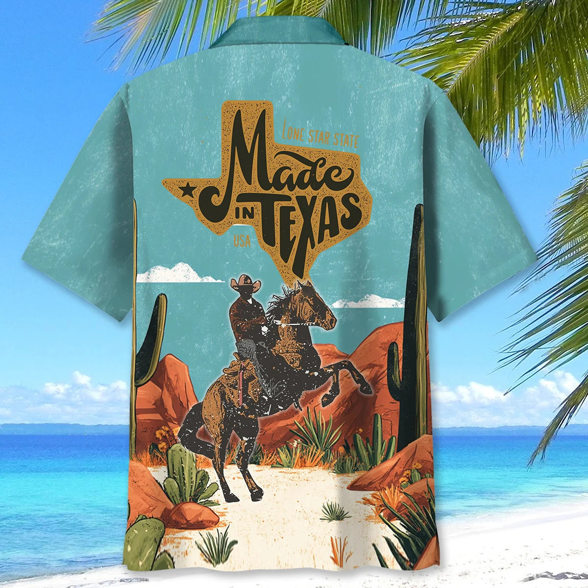 Lone Star State Made in Texas Hawaiian Shirt