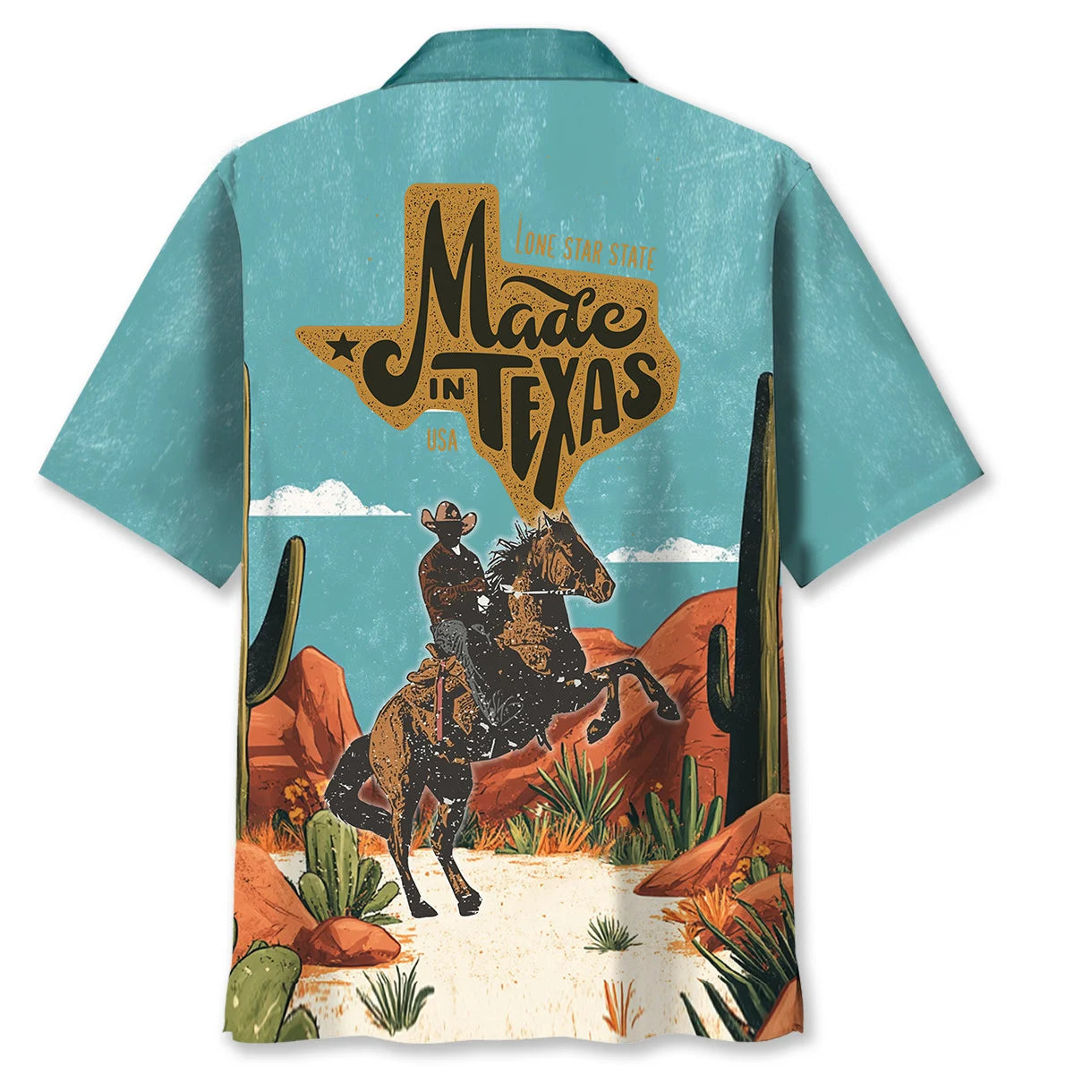Lone Star State Made in Texas Hawaiian Shirt