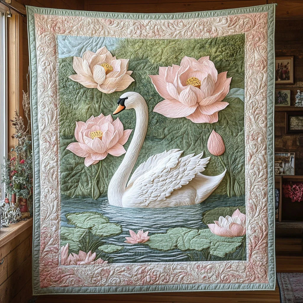 Lotus Ballet Quilt Blanket