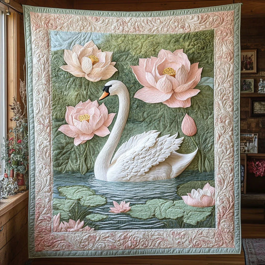 Lotus Ballet Quilt Blanket
