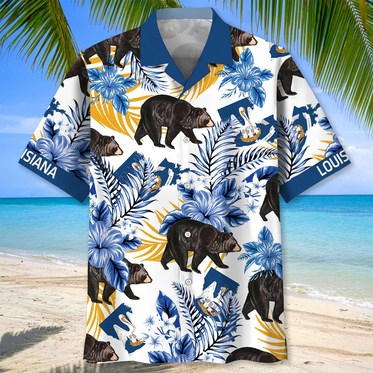 Louisiana State Bear Proud Hawaiian Shirt