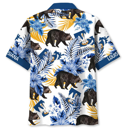 Louisiana State Bear Proud Hawaiian Shirt