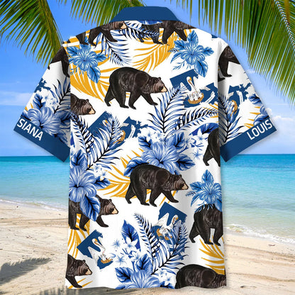 Louisiana State Bear Proud Hawaiian Shirt