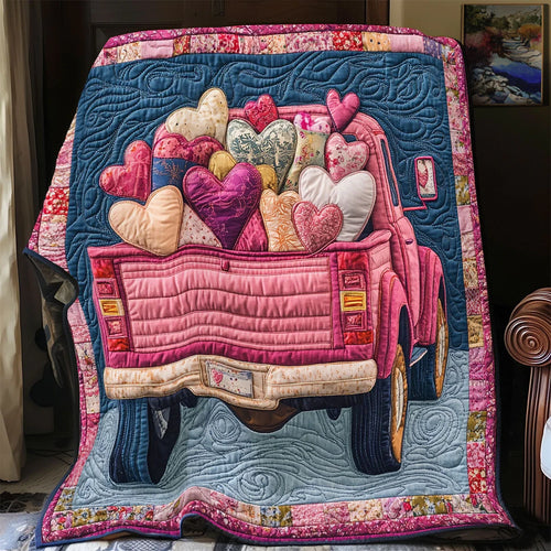 Love Truck Quilt Blanket