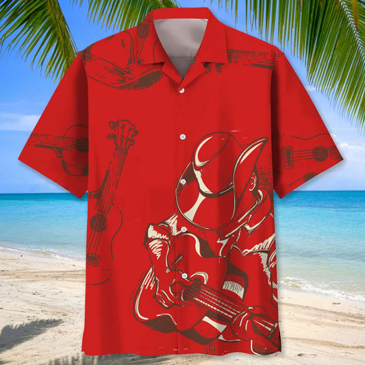 Love Guitar Hawaiian Shirt - S - hawaiian shirt