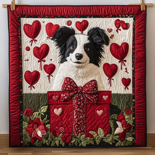 Loving Collie Quilt Blanket