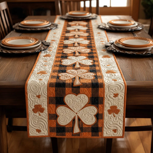 Lucky Meadow Quilted Table Runner
