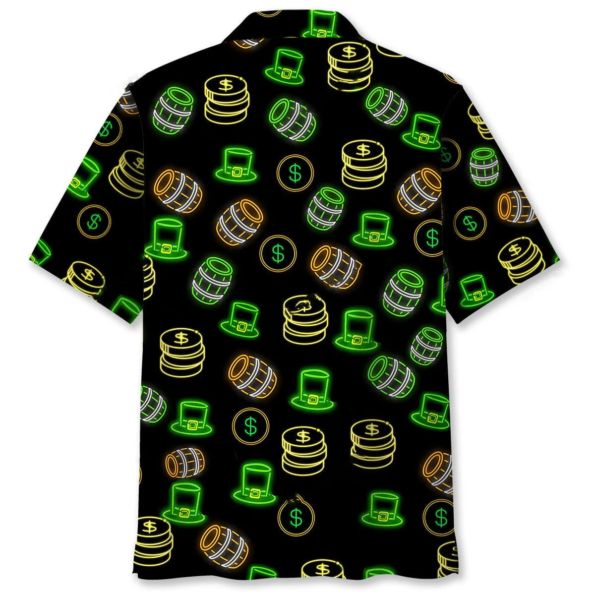 Lucky Neon Green St Patrick Day Hawaiian Shirt