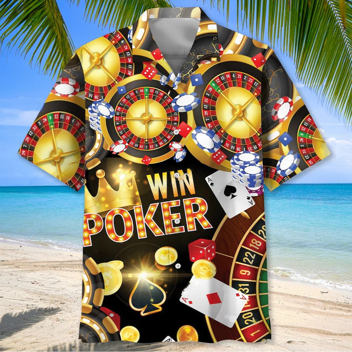 Lucky Poker Night Hawaiian Shirt