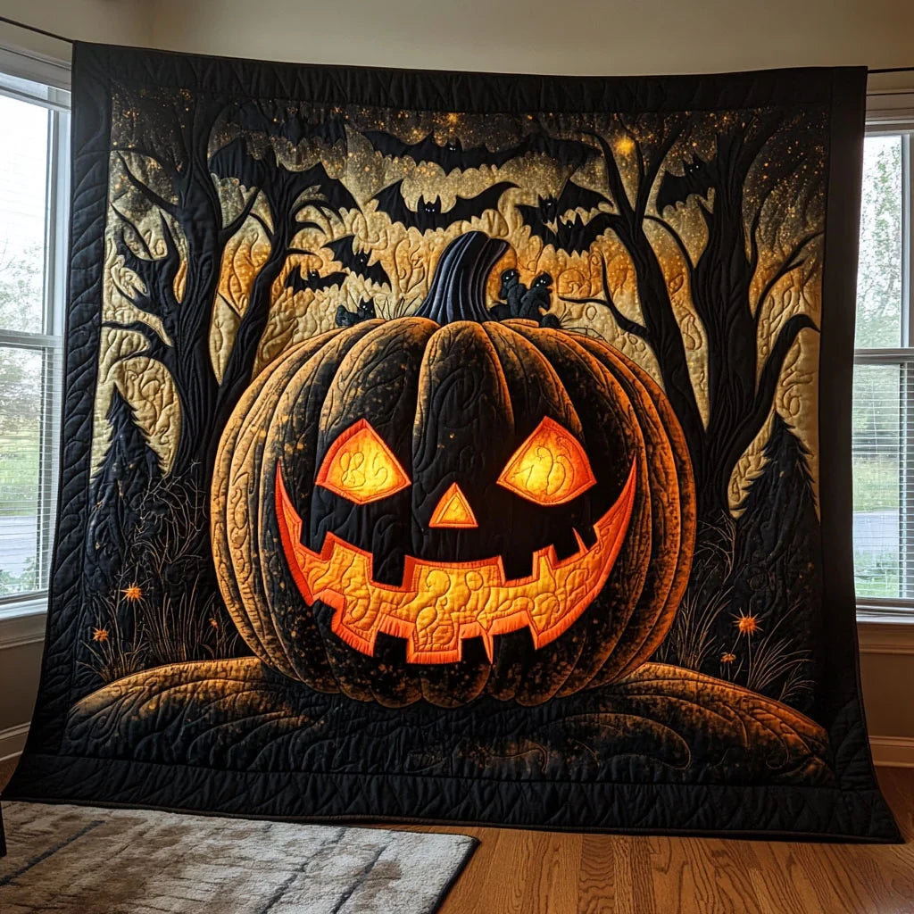 Luminescent Halloween Quilt Blanket