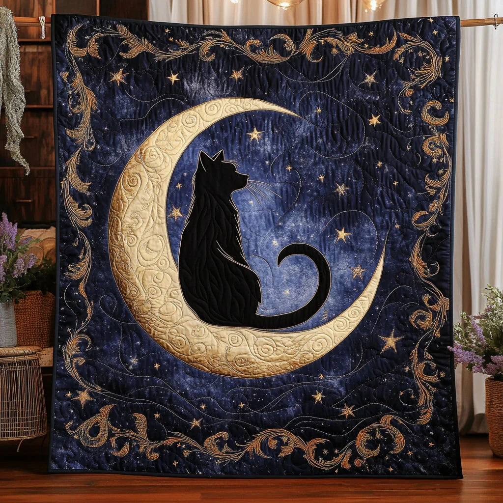 Lunar Paws Quilt Blanket