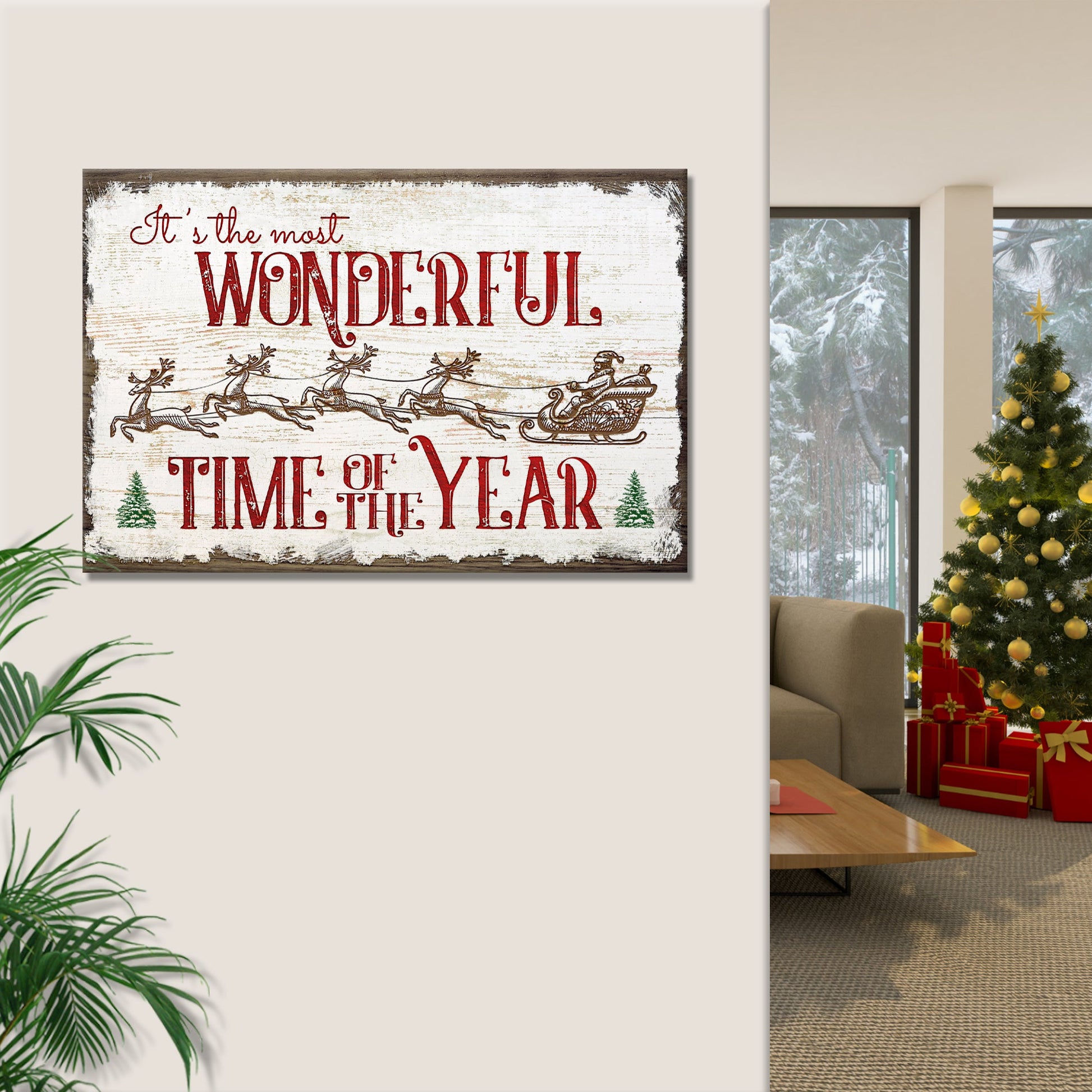 It's the Most Wonderful Time of the Year Sign VII (Free Shipping)
