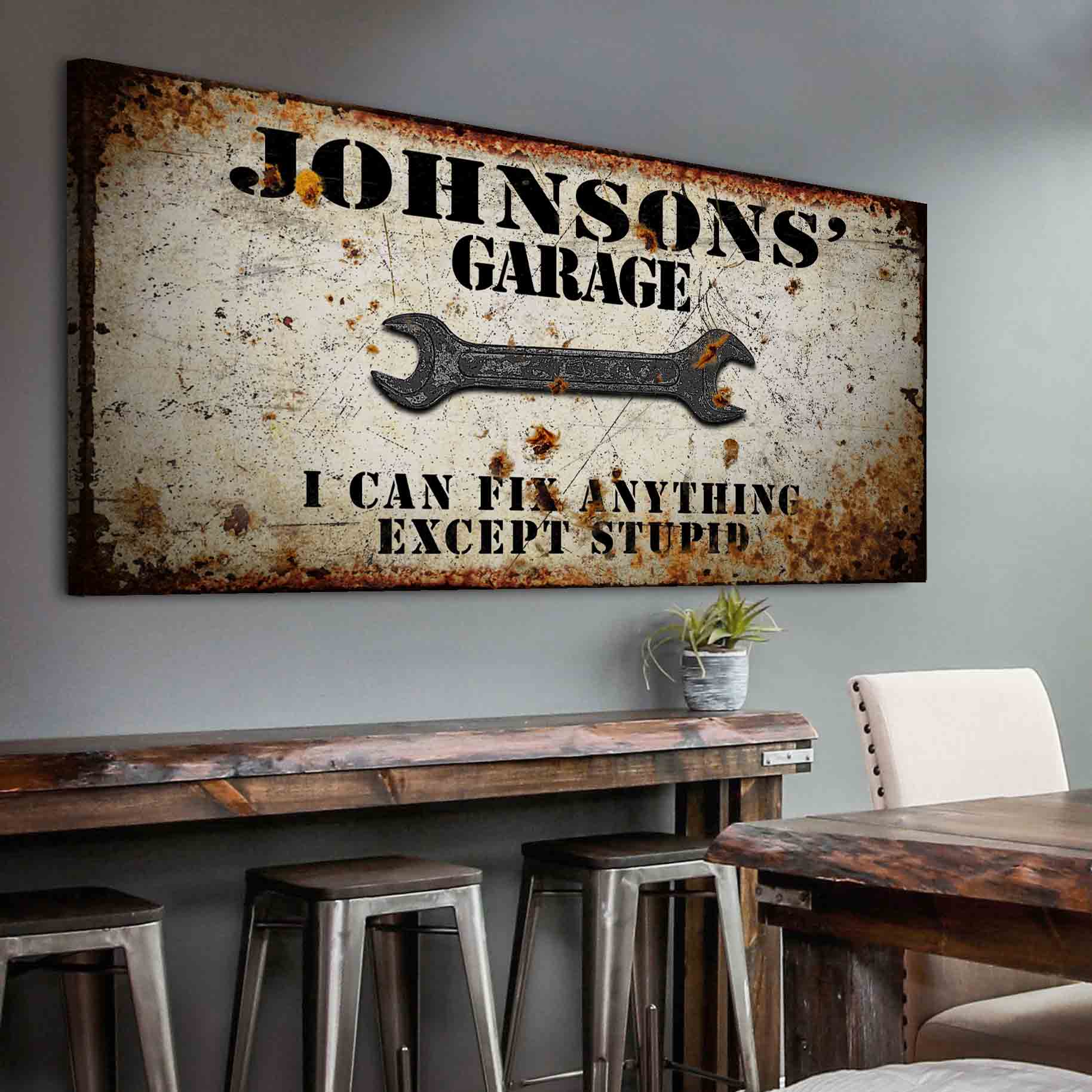 Garage Sign - Style 1 - canvas