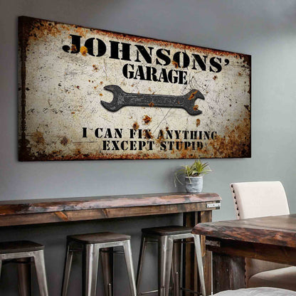 Garage Sign - Style 1 - canvas