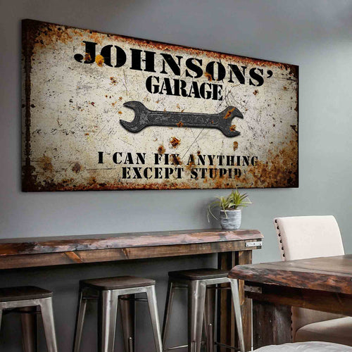 Garage Sign - Style 1 - canvas