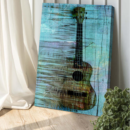 Ukulele Abstract Canvas Wall Art