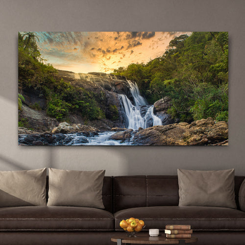 Sunset Nature Wilderness Canvas Wall Art