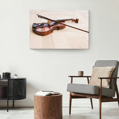 Violin Modern Canvas Wall Art