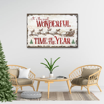 It's the Most Wonderful Time of the Year Sign VII (Free Shipping)