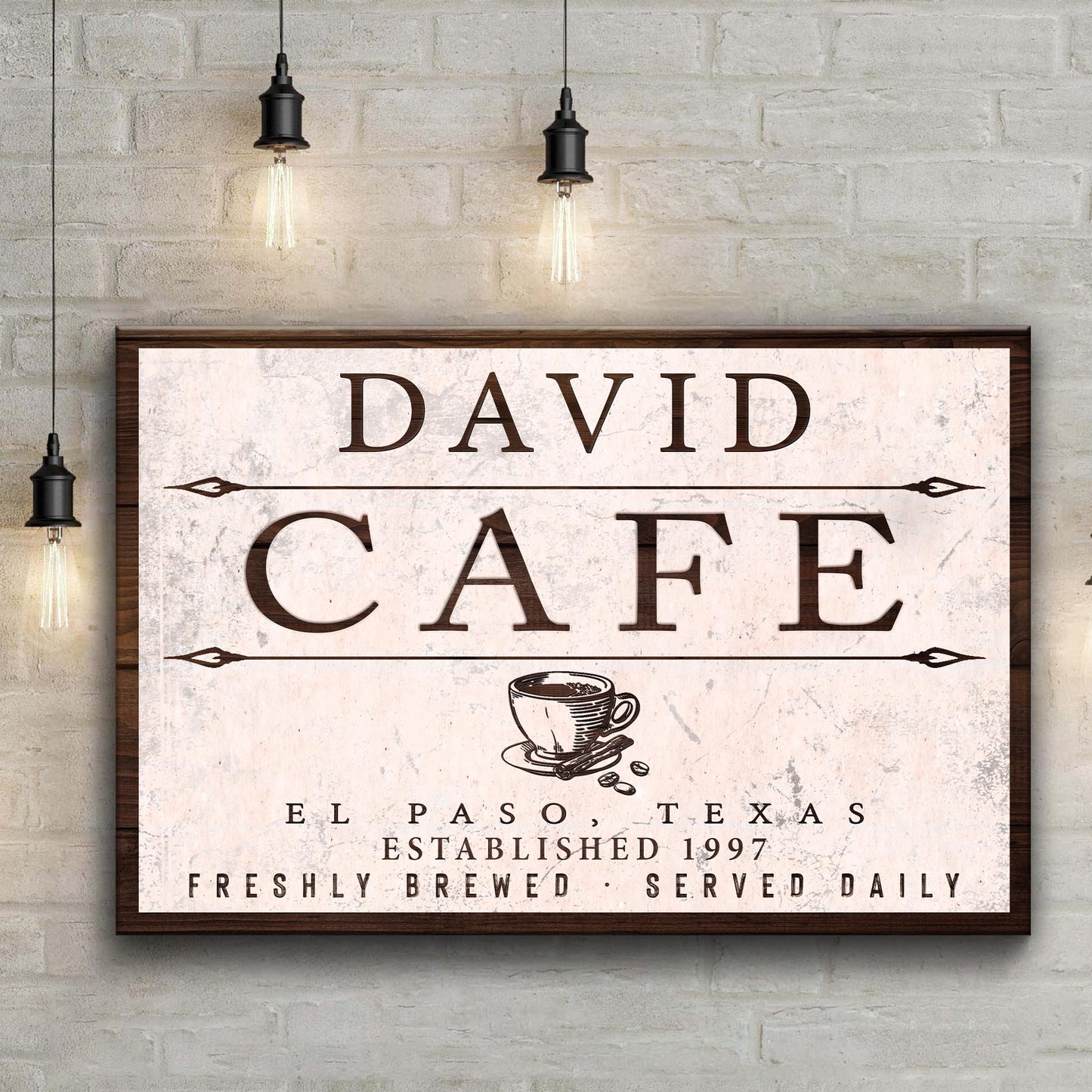 Cafe Sign II - canvas