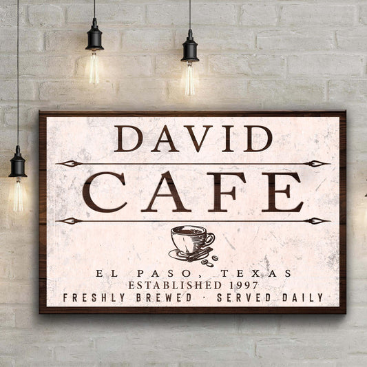 Cafe Sign II - canvas