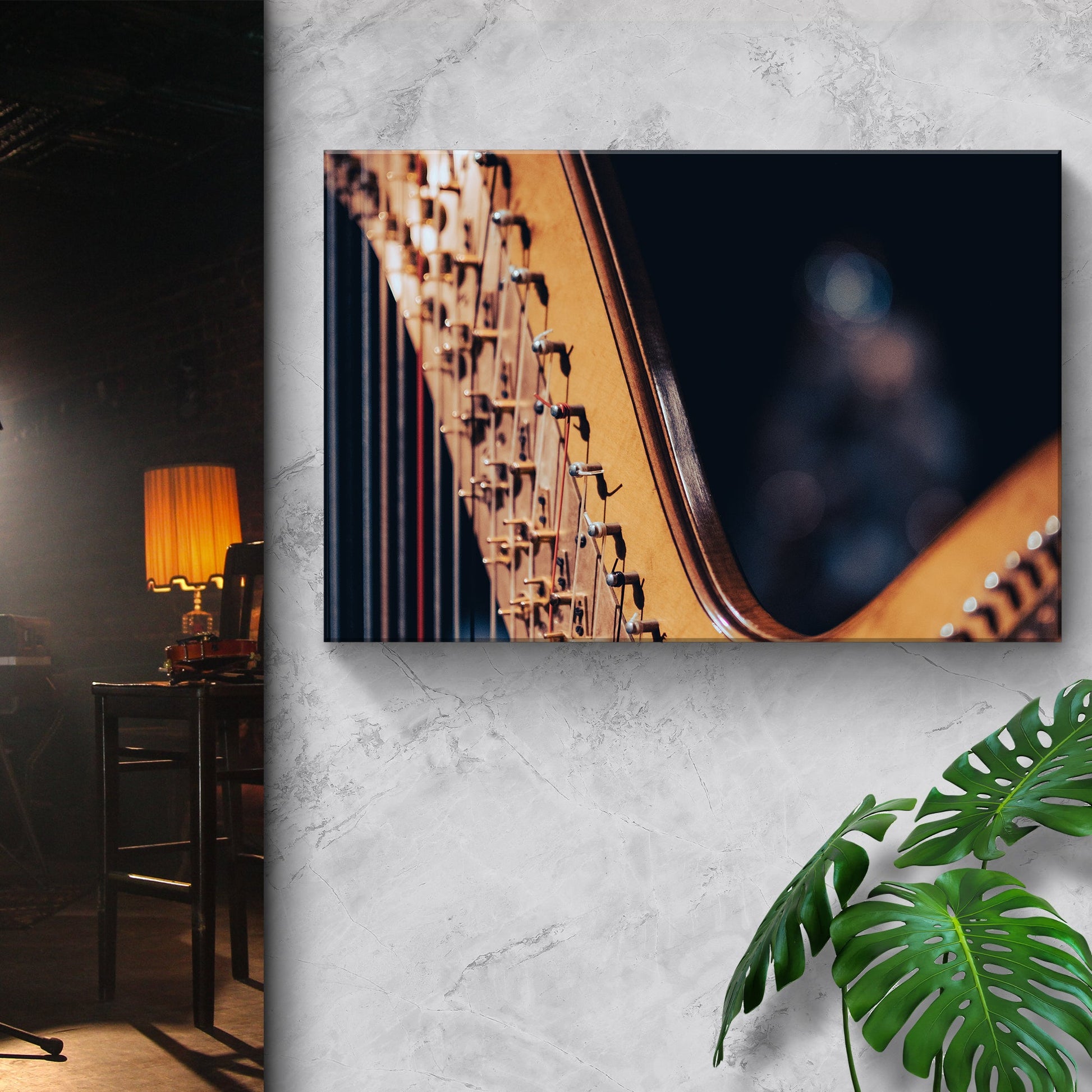 Harp Modern Canvas Wall Art