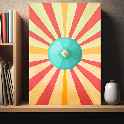 Cymbal Retro Canvas Wall Art
