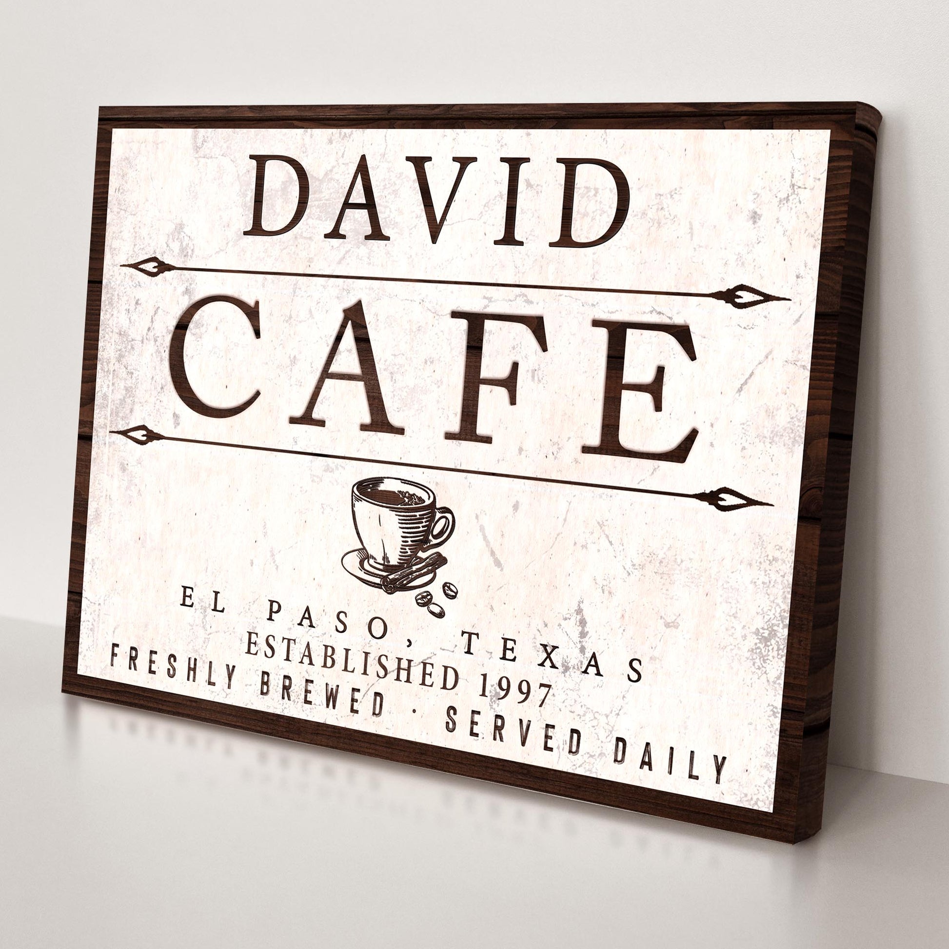Cafe Sign II - canvas