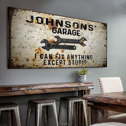 Garage Sign - canvas