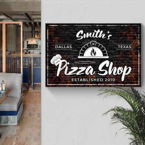 Pizza Sign V - canvas