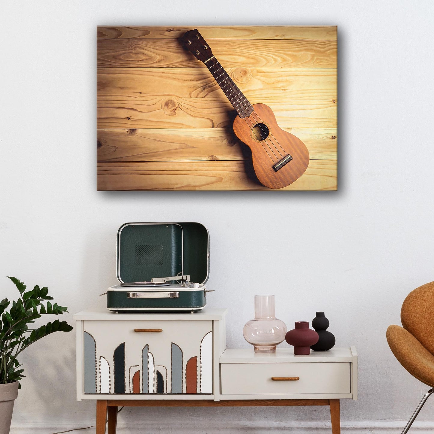 Ukulele Modern Canvas Wall Art
