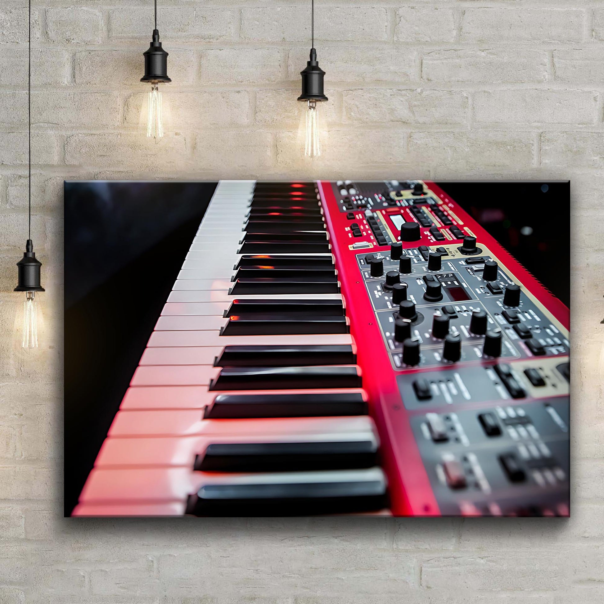 Keyboard Modern Canvas Wall Art