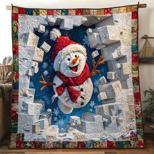 Magic Break Snowman Quilt Blanket
