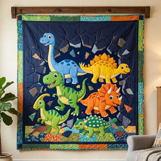Magic Monsters Quilt Blanket - Quilted Blanket by OtterMia