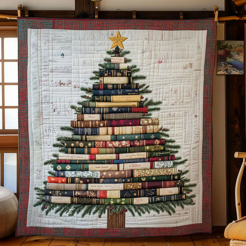 Magic Noel Book Quilt Blanket