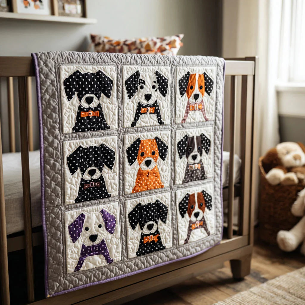 Magic Puppy Quilt Blanket - Quilted Blanket by OtterMia